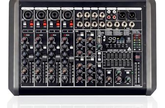 Audio Array MT-12 12 Analog+2 Digital Ch (L+R) Hybrid Analog+USB Mixer, Extra Sub Out+Fq Selector 48kHz DSP, 4XLR & 8 TRS In, 3-Band EQ, +48V, 24dBu XLR Out, Graphical EQ, Type-C, Studio & Streaming