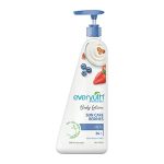 Everyuth Naturals Sun Care Berries Body Lotion 500ml for men & women | 24Hr Hydration | Deep Moisture Care for Dry Skin | Enriched with 100% Natural Almond Milk | Enhanced with SPF 15