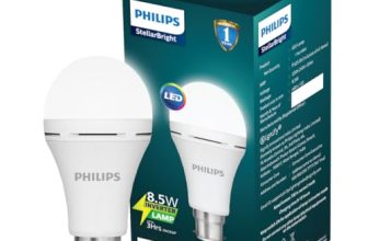 Philips Stellar Bright Rechargeable Emergency Inverter LED Bulb, B22 8.5-Watt-Crystal White(Pack of 1)