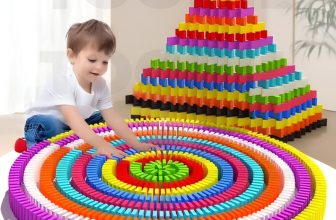 TOOBIL Wooden Blocks/Domino Game for Kids (60 pcs)(Multicolor)