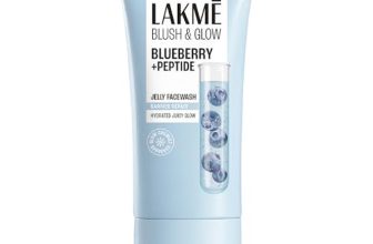 LAKME Blush & Glow, Blueberry + Peptide Gentle Jelly Facewash, 150g, for Fresh and Hydrated Skin, with Blueberry Extract & Blue Peptide, Removes Dirt & Impurities, for Dry & Dehydrated Skin