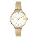 TIMEX Champagne Round Dial Analog Women’s Watch – TWEL22401