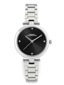 French Connection Black Sunray Dial, Analog Watch for Women – FCN0166BSM