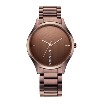 Fastrack Style Up Quartz Analog Brown Dial and Brown Stainless Steel Strap Watch for Guys – NT3184QM02