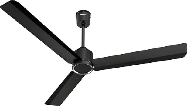 Havells NEON BLDC 1200mm Premium Ceiling Fan with 100% Pure Copper| 5 Star Rating | Remote Controlled | Watt: 28|Air Flow: 220 cmm|Speed: 350 RPM| 2 Years Warranty (MATT BLACK)