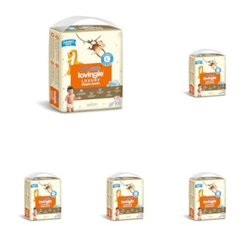 Pro-ease Lovingle Luxury Wrapper Baby Diaper|Pant Style Diaper for Baby|Diaper L Size|2X preference on Absorption*IAdvanced Leakage Protection|Wetness Indicator|Easy Throw Tape|9-14 Kg|50 Pieces.
