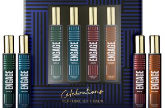 Engage Gift Set Celebrations Perfume Spray, Long Lasting Wedding Hamper by ITC (25mlx4) Perfume  –  100 ml(For Men)