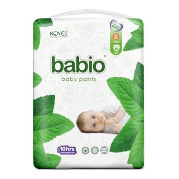 Babio Baby Pants Diaper with Extra Comfort and Dryness – S (56 Pieces) – S (56 Pieces)