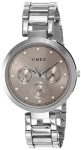 TIMEX Analog Watch for Women with Pink Round Dial & Silver Stainless Steel Bracelet Band Water Resistant Women’s Wrist Watches – TW000X212
