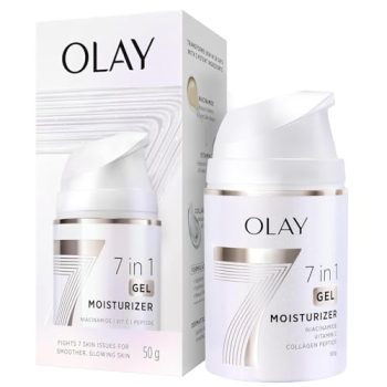 Olay 7in1 Ultra-light Gel Moisturizer | Niacinamide, Vitamin C, Collagen Peptides | Fights 7 Issues for Smooth & Glowing Skin | Normal to Oily Skin | Dermatologically Tested | Non Comedogenic | 50g