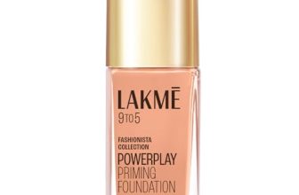 LAKMÉ Powerplay Priming Liquid Foundation, Natural, Flawless Finish, Medium To Full Coverage, Built in Primer, Long Lasting, SPF 20, Cool ivory, 25ml