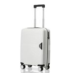 HRX Parabola Cabin Size Intergallcatic Grey Polypropylene Hard Shell Suitcase – Premium Travel Trolley Bag with 8 Spinner Wheels, Number Lock & Water Resistant Body
