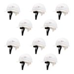 Robustt Safety Helmet – White (Pack of 10) | Adjustable Headband | Heavy Duty Material | As Per ISI Safety Standard | Non Irritant and Soft Fabric | Lightweight and Durable