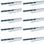 Bajaj 20W Cool Day Light LED Tubelight (Pack Of 10) | LED Tube Light For Home | IR Free | UV Free | Voltage Surge Protection Of 4 KV | Bright & Energy Efficient | White | 1 Yr Warranty