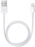 Apple Lightning Cable 1 A 0.5 m ME291ZM/A(Compatible with All Smartphones, Tablets, MP3 player, White, One Cable, USB Type A To Lightning)