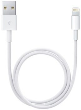 Apple Lightning Cable 1 A 0.5 m ME291ZM/A(Compatible with All Smartphones, Tablets, MP3 player, White, One Cable, USB Type A To Lightning)