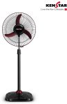 Kenstar Wind Speed Ultra MRN | Adjustable Height with 2 Year Warranty Ultra High Speed 400 mm Pedestal Fan(Maroon, Black | Pack of 1)