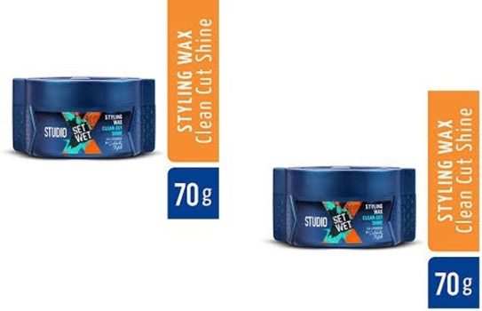 SET WET styling wax clean cut shine HAIR WAX 70GM*3 Hair Wax(210 g)