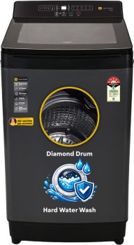 realme TechLife 8 kg with Smart Sensors and Powerful Motor Fully Automatic Top Load Washing Machine Grey(RMTL805NNNPG)