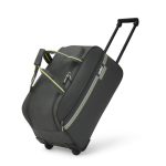 Safari Polyester in-Line Skate Sprinter Cabin Size Duffle Trolley Bag, Soft Carry-On Luggage, 2 Wheel Travel Duffle Bag for Men & Women, 5 Years Warranty, Grey, 55Cm