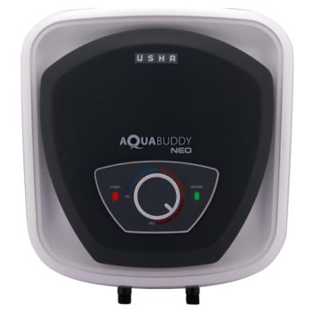 USHA AquaBuddy Neo Geyser 25 Litre 5 Star BEE Rating | Copper Heating Element | Storage Water Heater with Anti-Rust Protection | Warranty: 8 Yr Tank, 2 Yr Product