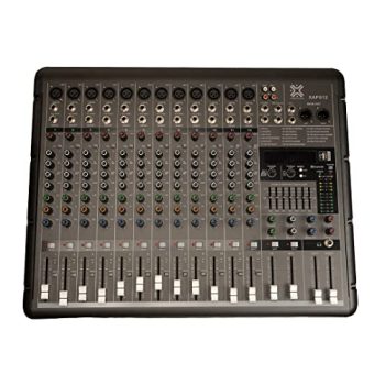 Xtreme Acoustics XAFG12 Professional 12 Channel Audio Mixer Interface Console with USB and Bluetooth Connectivity, 4 band EQ, Digital DSP Effects, XLR and Stereo