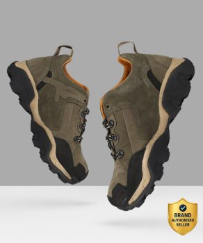 WOODLAND Lace Up Lightweight Breathable Comfortable Daily Use Outdoors Shoes For Men(Olive , 6 UK/India)