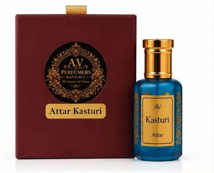 A V Perfumers kannauj Kasturi Attar | Alcohol Free Long Lasting Perfume Oil | For Men and Women 5ml Herbal Attar(Rose)