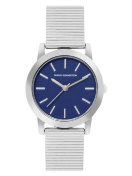 French Connection 3 Hands Blue Dial Round Analog Watch for Women – FCS06SM