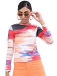 Tokyo Talkies Women Round Neck Full Sleeve Tops TTTP007286 Red XS
