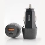 AGARO Pulse Car Charger, Dual Port with 51W Fast Car Charger with Dual Output (33W Pd Type C Port + 18W USB A Port), Fast Charging, for Smartphones, iPhones, Tablets, Earbuds & More – Black