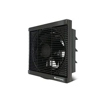 atomberg Efficio Exhaust Fan 200mm (8 Inches) | BLDC Motor | 20W| Low Noise | 1600 RPM| Ideal for Bathroom, Kitchen | Easy to Clean | Installation-Square Cut (245mm) | 2 Years Warranty | Black