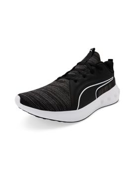 PUMA | SOFTRIDE Carson Knit Running Shoes Black-Black-White
