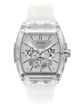GUESS Tonneau 42mm Silver Dial Analog Men Watch – GW0203G1
