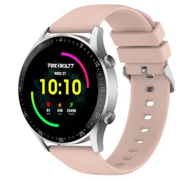 Fire-Boltt Talk Bluetooth Calling Smartwatch, 1.39″ TFT Display with Dual Button, Hands On Voice Assistance, 120 Sports Modes, in Built Mic & Speaker (Talk 2, Pink)