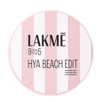 Lakme 9to5 Hya Matte, Beach Edit Cushion Foundation, C 300-Cool Cinnamon, Matte Finish, Buildable Coverage, SPF 40, 12 gm