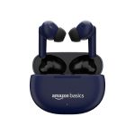 Amazon Basics True Wireless in-Ear Earbuds with Mic, Touch Control, IPX5 Water-Resistance, Bluetooth 5.3, Up to 55 Hours Play Time, Voice Assistance and Fast Charging (Blue)