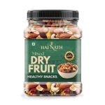 HAI NATH Mix Dry Fruits for eating – 500g | Mix Nuts, Seeds and Berries Pack | Trail Mix | Cashews | Almonds | Black Raisins | Golden Raisins
