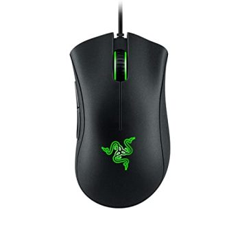Razer Deathadder Essential – True 6400 DPI Optical Sensor, Wired Ergonomic Form Factor, High Durability, 5 Hyper Response Buttons, 10 Million Clicks RZ01-03850100-R3M1 – Black
