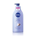 NIVEA Shea Smooth Body Lotion | Hyaluronic Acid & Shea Butter & Deep Nourish Serum Moisturizer | Lightweight Non-Greasy Body Cream | Body Moisturiser for 72H Hydration for Dry Skin | – 600ml