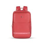 Gear Elevate Faux Leather 20L Water Resistant Anti-Theft 4 Compartment Backpack/Laptop Bag/Office Bag With Raincover For Men/Women (Pink)