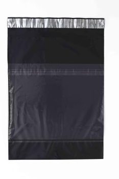 Porpoise Black Tamper Proof Courier Bags 10 x 12 Inch Pack of 500 with POD Jacket Self Adhesive Poly Mailer for E Commerce Shipping Packaging