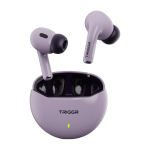 TRIGGR Rizz with 40H Playback, Spherical Design, 13mm Drivers, Rich Bass, Fast Charging Bluetooth(Onyx Lilac, True Wireless)