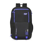 Skybags Porto Spacious 40L Weekender Backpack, 2 Compartments, Black-Blue