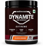 Wellversed Dynamite Pre-Workout EXTREME 15 Servings| For Hardcore Athletes | High-Stim Pre Workout(270 g, Valencia Orange)
