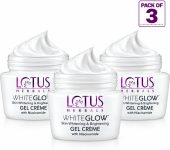 LOTUS Whiteglow Skin Whitening Brightening Gel Cream SPF 25 (pack of 3)(120 g)
