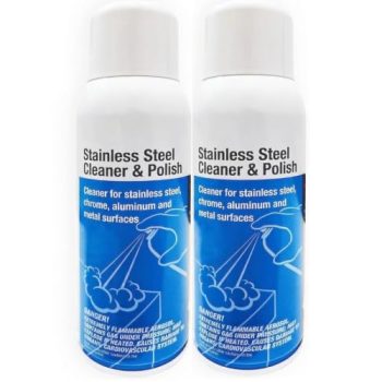 Stainless Steel Cleaner & Polish Aerosol Spray | Fast-Acting Cleaner for Stainless Steel, Chrome, Aluminum & Metal Surfaces | Removes Dirt, Grime & Marks | Easy Shine & Surface Care