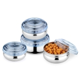 Jensons Stainless Steel 4Pcs Belly Shape Storage Set