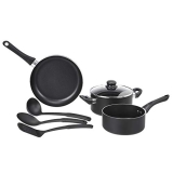 AmazonBasics 6 Piece Non-Stick Aluminium Cookware Set