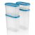 ASIAN Smart Stackable Storage Containers Set of 4 Blue for Kitchen Storage, Medium